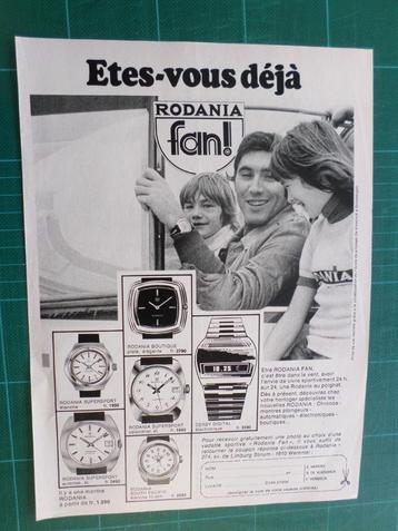 Eddy Merckx - publicité papier Rodania - 1975