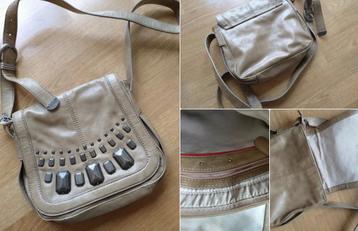 lederen handtas crossbody van esprit  