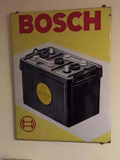 Bosch Accu Emaille Bord - 100 Emaille borden te koop in Uden, Antiquités & Art, Antiquités | Email