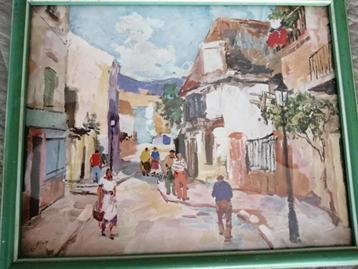 Peinture « Vue sur le village »