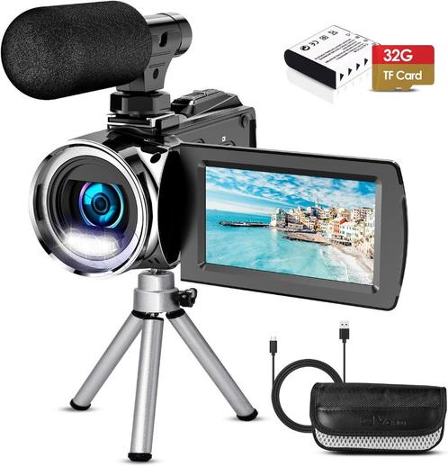 Caméra vidéo 4K, 36 MP, pour appareil photo numérique Youtub, Audio, Tv en Foto, Fotocamera's Digitaal, Nieuw, Ophalen of Verzenden