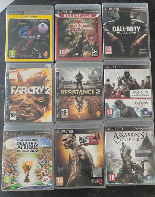 Lot de 9 Jeux PS3, Consoles de jeu & Jeux vidéo, Jeux | Sony PlayStation 3, Utilisé, Autres genres, 3 joueurs ou plus, À partir de 3 ans