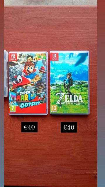 Nintendo Switch games Mario en Zelda