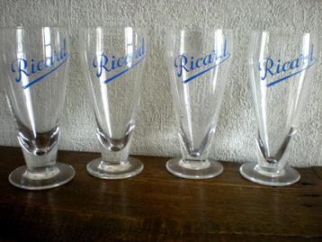 RICARD 4 oude glazen