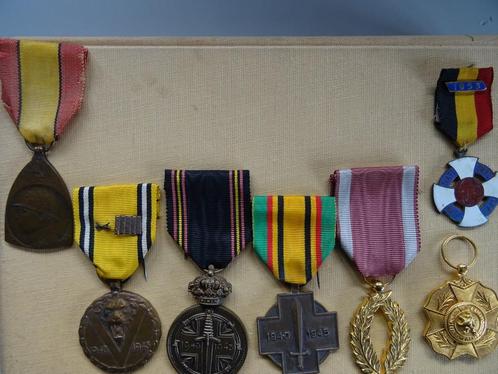 Collectie Belgische oorlogsmedailles 1918-1953 Los te koop, Verzamelen, Militaria | Algemeen, Overige soorten, Lintje, Medaille of Wings