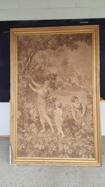 Ancienne tapisserie 19ème siècle (160cm x 1 4cm)