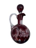 Carafe Rouge Bohème à Décor de Cerf