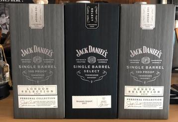 3 x Jack Daniel’s Airport single barrels 