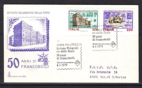 Postzegels Italië: Diverse FDC's en brieven, Timbres & Monnaies, Timbres | Europe | Italie, Affranchi, Enlèvement ou Envoi