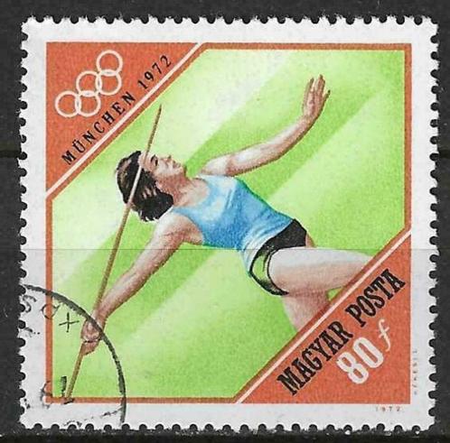 Hongarije 1972 - Yvert 2238 - Olympische Zomerspelen (ST), Timbres & Monnaies, Timbres | Europe | Hongrie, Affranchi, Envoi