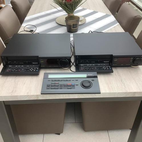 Video recorders Panasonic met editing controler, TV, Hi-fi & Vidéo, Lecteurs vidéo, Utilisé, Lecteur ou enregistreur VHS, Enlèvement