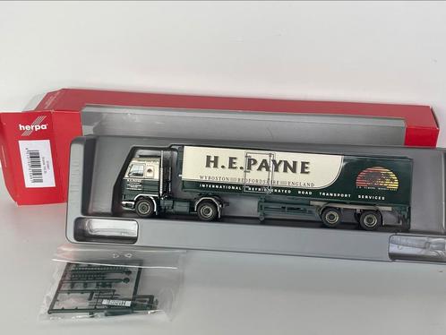 Herpa Scania 143 Streamline H.E. Payne nieuw in doos 1/87, Hobby & Loisirs créatifs, Voitures miniatures | 1:87, Neuf, Bus ou Camion