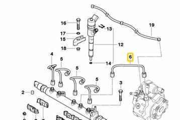 Brandstofleiding MINI R50 oe  13537791116 org nieuw BMW 