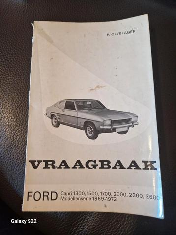 Oud instructieboekje VRAAGBAAK FORD CAPRI