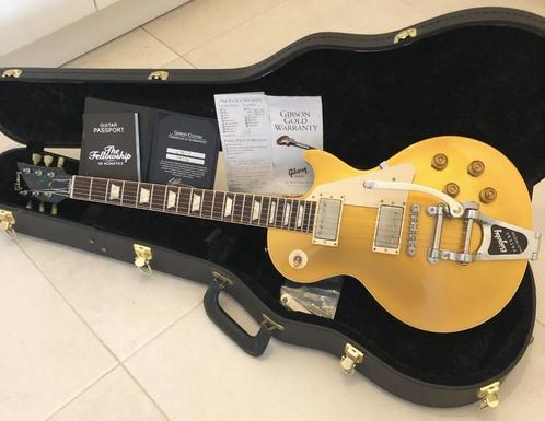 Gibson Custom Shop Les Paul Gold Top "Dark back" R7 2009, Musique & Instruments, Instruments à corde | Guitares | Électriques