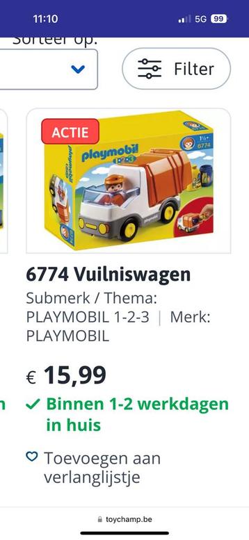 Playmobil 6774 : vuilniswagen