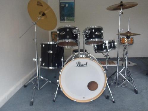 top occasie PEARL Export 5delig symbalen kruk kompleet, Muziek en Instrumenten, Drumstellen en Slagwerk, Zo goed als nieuw, Pearl