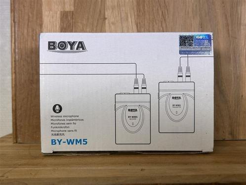 A1191. Boya BY-WM5 wireless microphone als nieuw in doos, Musique & Instruments, Microphones, Comme neuf, Enlèvement ou Envoi