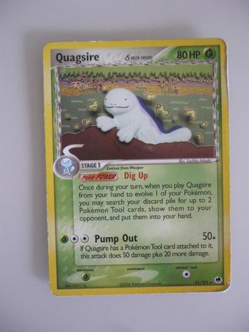 Pokemonkaart Quagsire 80 HP 21/101*