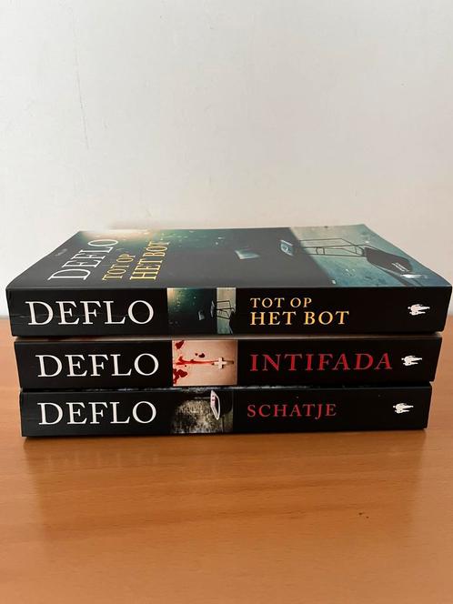 3 boeken van Deflo, Livres, Thrillers, Comme neuf, Enlèvement ou Envoi