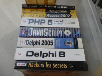 Lot de livres sur l’informatique programmation 