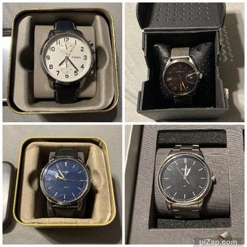 Lot Horloges Fossil en Diesel 