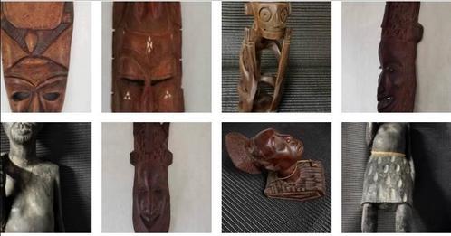 Masques et statuettes africains., Antiquités & Art, Art | Sculptures & Bois, Enlèvement ou Envoi