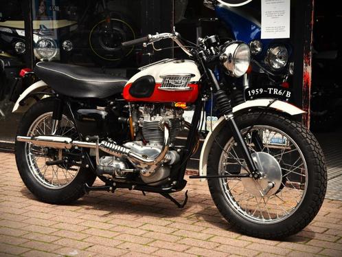 TRIUMPH TR6B TROPHY 1959 ***MOTOVERTE.BE***, Motos, Motos | Triumph, Entreprise, Naked bike, 12 à 35 kW, Enlèvement