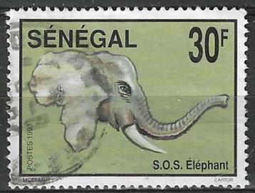 Senegal 1994 - Yvert 1057 - S.O.S. Olifanten - 30 F. (ST)