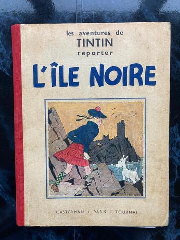 TINTIN - L’ile noire - N&B - EO - A5 (sans Hergé) - 1938
