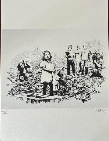 Prachtige Banksy 50/35 lim.ed. 60/60. Unframed. 