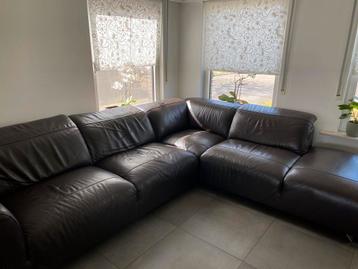 Bruin leren hoeksalon - Gratis