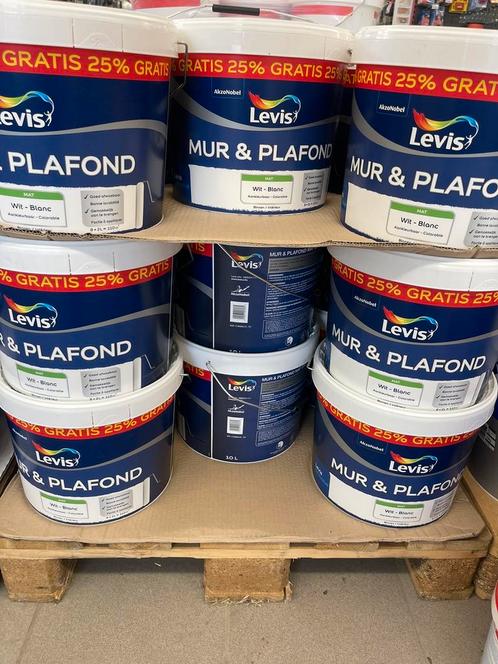 🚨🔥 Peinture Levis 10L MAT & SATIN en super PROMOS!!!, Doe-het-zelf en Bouw, Verf, Beits en Lak, Nieuw, Verf, 10 tot 15 liter