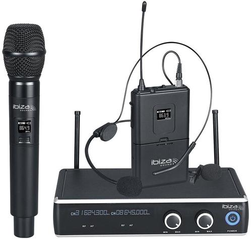 Draadloze headset UHF en 1 hand microfoon 863.9 & 864.9MHZ, Musique & Instruments, Microphones, Neuf, Micro chant, Sans fil, Enlèvement ou Envoi