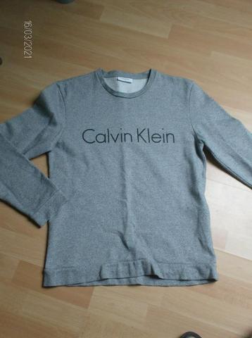 Trui grijs merk calvin klein – maat small – als nieuw 