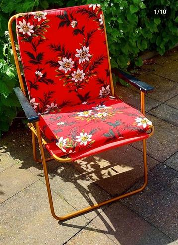 Vintage lafuma plooistoel terrasstoel strandstoel 