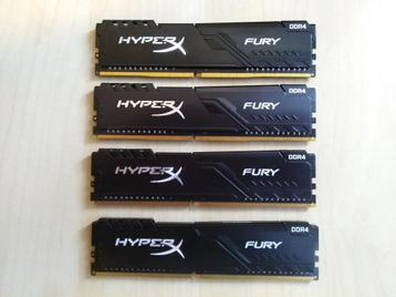 4x 4gb (16gb) - DDR4 - HyperX FuryBlack XMP - 2400Mhz - CL15