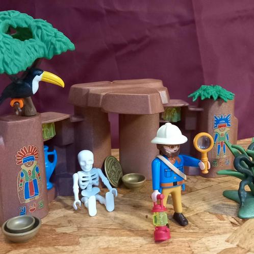 Playmobil 3017 - Jungle grot met schatten, Kinderen en Baby's, Speelgoed | Playmobil, Zo goed als nieuw, Ophalen of Verzenden