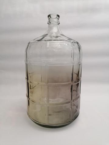 Pichet en verre carafe bouteille vase tonneau terrarium fumé