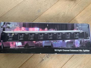 ART S8 eight channel balanced mic spliter