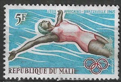 Mali 1965 - Yvert 83 - Spelen in Brazzaville - Zwemmen (PF), Timbres & Monnaies, Timbres | Afrique, Non oblitéré, Envoi
