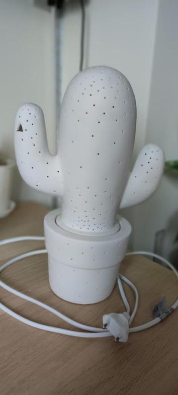 Lampe cactus porcelaine (voir description) 