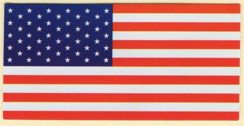 USA vlag sticker #13, Motoren, Accessoires | Stickers, Verzenden