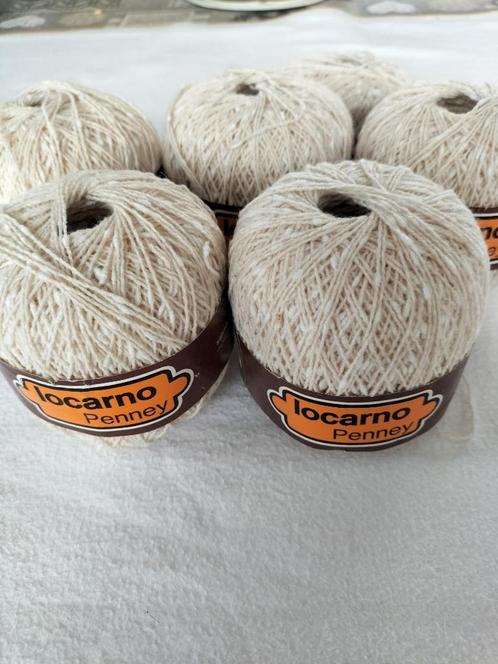 Pelote de laine Locarno Penney 5 boules., Hobby & Loisirs créatifs, Tricot & Crochet, Utilisé, Enlèvement ou Envoi