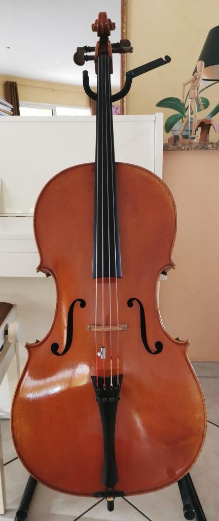 Violoncelle entier et étui 6100€, Muziek en Instrumenten, Strijkinstrumenten | Cello's, Nieuw, 4/4-cello, Met koffer, Ophalen of Verzenden
