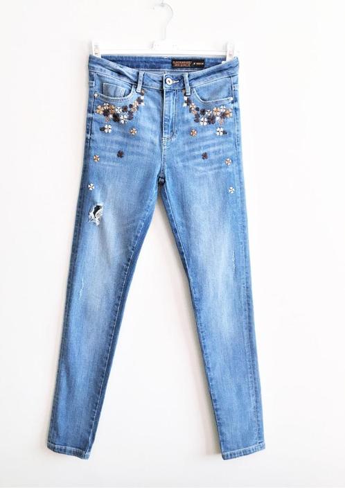 JEANS - CLOCKHOUSE mooie geborduurde ripped jeans - 36, Vêtements | Femmes, Jeans, Comme neuf, W28 - W29 (confection 36), Bleu