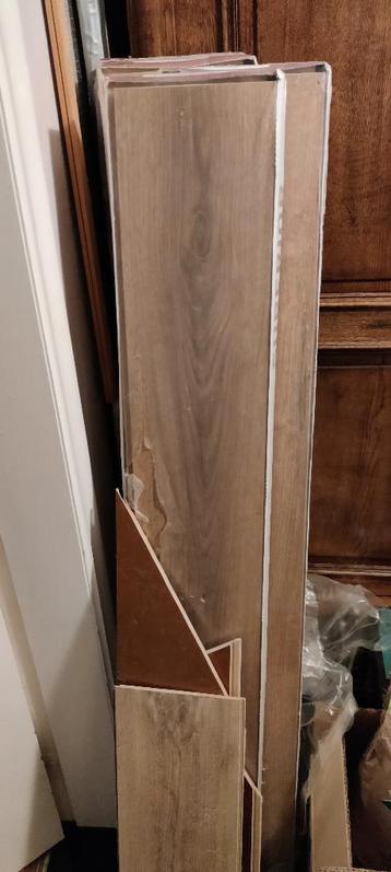 Overschot laminaat vloer