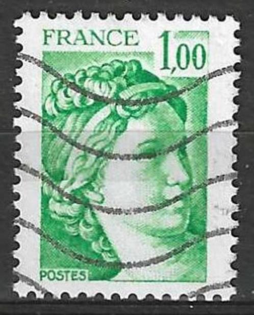Frankrijk 1977/1978 - Yvert 1973 - Type Sabine - 1 F. (ST), Postzegels en Munten, Postzegels | Europa | Frankrijk, Gestempeld