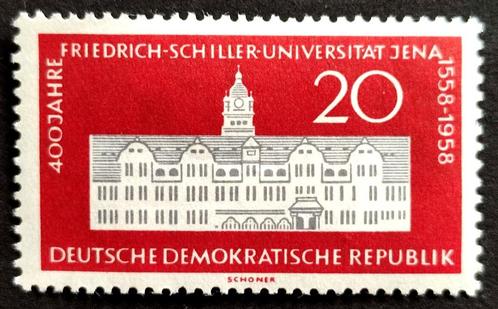DDR: 400Jhr Friedrich Schiller Universitat 1958, Timbres & Monnaies, Timbres | Europe | Allemagne, RDA, Enlèvement ou Envoi