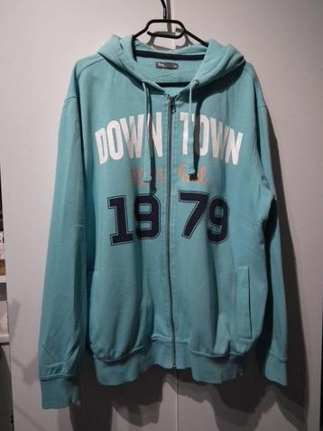 Hoodie voor heren. XL (Tex) turquoise kleur